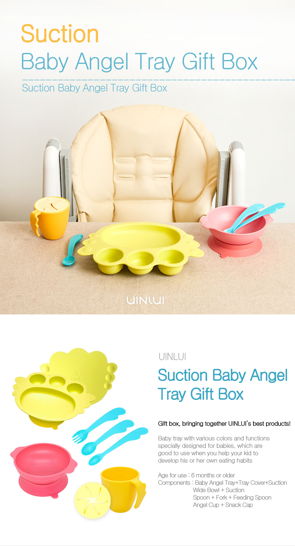 Suction Baby Angel Tray Gift Box